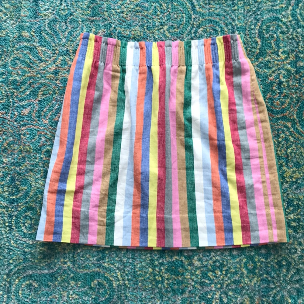 J Crew Fun striped skirt
